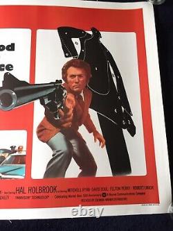 Uk Quad Orig Movie Poster Linen Bk Dirty Harry Clint Eastwood- Magnum Force Nm