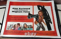 Uk Quad Orig Movie Poster Linen Bk Dirty Harry Clint Eastwood- Magnum Force Nm