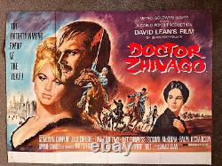 Uk quad doctor zhivago film poster 1965 original version good condition