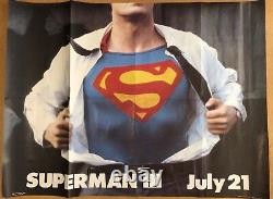 Ultimate Superman Collection -Original British UK Quad Cinema Movie Poster Lot