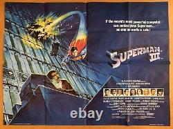 Ultimate Superman Collection -Original British UK Quad Cinema Movie Poster Lot