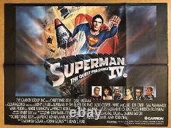 Ultimate Superman Collection -Original British UK Quad Cinema Movie Poster Lot