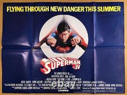 Ultimate Superman Collection -Original British UK Quad Cinema Movie Poster Lot