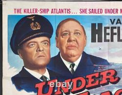 Under Ten Flags ORIGINAL Quad Movie Cinema Poster Charles Laughton Van Heflin 60