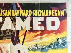 Untamed Original UK Quad Film Poster 1955 Tyrone Power, Susan Hayward, Rare