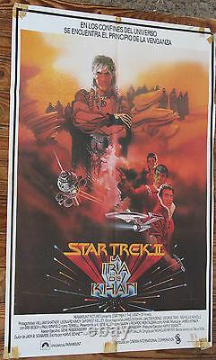 Used Sign Of Cinema Star Trek II Wrath Of Khan Vintage Movie Film Poster