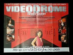 VIDEODROME (1983) Original Advance UK Quad Movie Poster DAVID CRONENBERG
