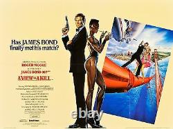 VIEW TO A KILL'85 UK Quad Roger Moore Grace Jones James Bond 007 filmartgallery