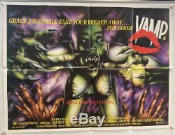 Vamp Original UK Quad Film Poster 1986 30x40 Grace Jones Cool Artwork