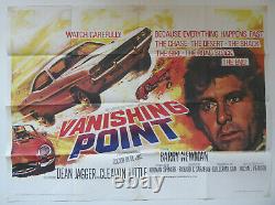 Vanishing Point Original UK Quad Movie Poster 1971 Tom Chantrell