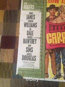 Very Rare Original Carry On Cowboy Film Quad Poster