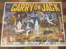 Very Rare Original Carry On Jack Film Quad Poster