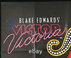 Victor Victoria ORIGINAL Quad Movie Poster Blake Edwards Julie Andrews 1982