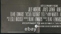 Victor Victoria ORIGINAL Quad Movie Poster Blake Edwards Julie Andrews 1982