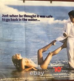 Vintage'10' Movie Cinema Poster, Dudley Moore, Bo Derek, 1979, QUAD