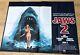 Vintage 1978 Jaws 2 Scheider Original Movie Uk Quad Cinema Poster Shark Horror