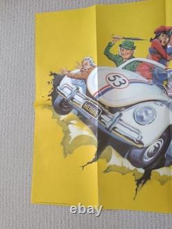 Vintage ORIGINAL Quad Poster Herbie Rides Again (1974) Very Rare 30x40 inch