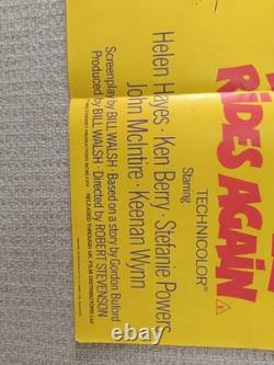 Vintage ORIGINAL Quad Poster Herbie Rides Again (1974) Very Rare 30x40 inch