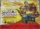 Vintage Rare Kelly's Heroes Quad Movie Poster 1970 Clint Eastwood