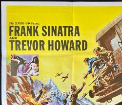 Von Ryans Express / Our Man Flint ORIGINAL Quad Movie Poster Frank Sinatra 1960s