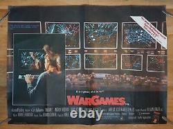 WARGAMES (1983) original UK quad movie poster Matthew Broderick sci-fi