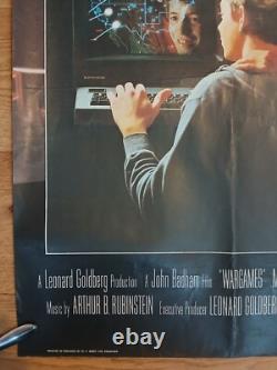 WARGAMES (1983) original UK quad movie poster Matthew Broderick sci-fi
