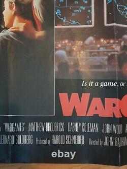 WARGAMES (1983) original UK quad movie poster Matthew Broderick sci-fi