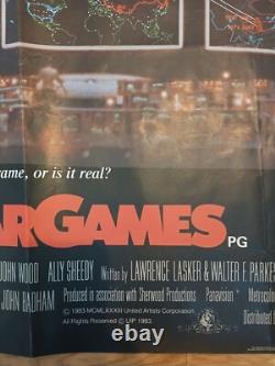 WARGAMES (1983) original UK quad movie poster Matthew Broderick sci-fi
