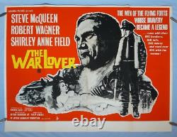 WAR LOVER (1962) rare original UK quad poster Steve McQueen, Robert Wagner