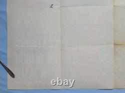 WAR LOVER (1962) rare original UK quad poster Steve McQueen, Robert Wagner