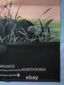 WATERSHIP DOWN (1978) original UK quad poster Richard Adams animated classic
