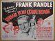 When You Come Home (1948) Original Uk Quad Film/movie Poster, Comedy, Frank Randle