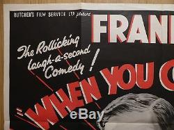 WHEN YOU COME HOME (1948) original UK quad film/movie poster, comedy, Frank Randle