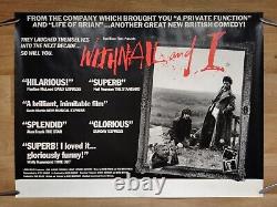 WITHNAIL AND I (1987) very rare ROLLED original UK FIRST RELEASE QUAD POSTER