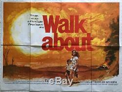 Walkabout Original British Movie Quad UK Poster 1971 Jenny Agutter Chantrell Art