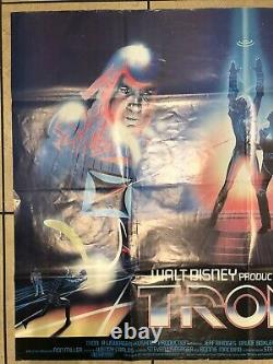 Walt Disney Tron Original UK Movie Quad + Teaser Promo Review Quad (1982)