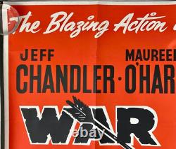 War Arrow Original Quad Movie Cinema Poster Jeff Chandler Maureen O'Hara 1953