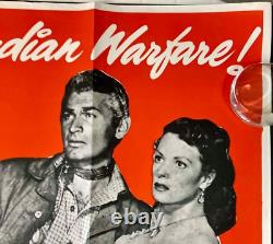 War Arrow Original Quad Movie Cinema Poster Jeff Chandler Maureen O'Hara 1953