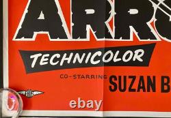 War Arrow Original Quad Movie Cinema Poster Jeff Chandler Maureen O'Hara 1953