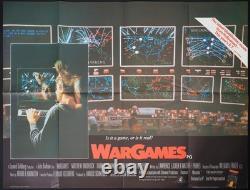 War Games ORIGINAL Quad Film Movie Cinema Poster Matthew Broderick 1983