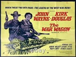 War Wagon ORIGINAL Quad Movie Film Cinema Poster John Wayne Kirk Douglas