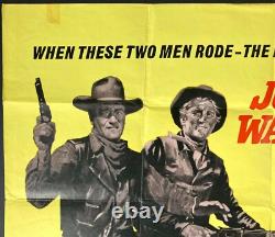 War Wagon ORIGINAL Quad Movie Film Cinema Poster John Wayne Kirk Douglas