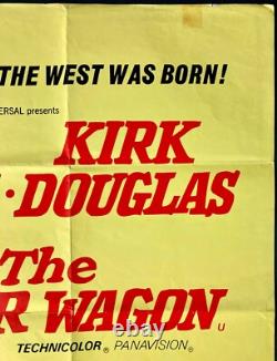 War Wagon ORIGINAL Quad Movie Film Cinema Poster John Wayne Kirk Douglas