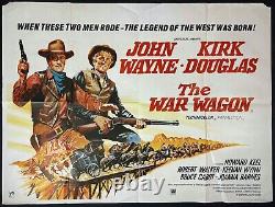 War Wagon ORIGINAL Quad Movie Film Cinema Poster John Wayne Kirk Douglas 1967