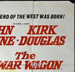 War Wagon ORIGINAL Quad Movie Film Cinema Poster John Wayne Kirk Douglas 1967