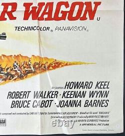 War Wagon ORIGINAL Quad Movie Film Cinema Poster John Wayne Kirk Douglas 1967