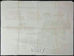 War Wagon ORIGINAL Quad Movie Film Cinema Poster John Wayne Kirk Douglas 1967