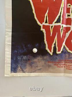 Werewolf Woman Original UK British Quad Film Poster (1976) X Cert Rare