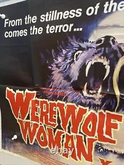 Werewolf Woman Original UK British Quad Film Poster (1976) X Cert Rare