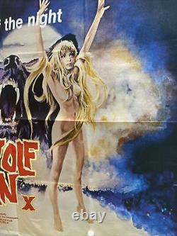 Werewolf Woman Original UK British Quad Film Poster (1976) X Cert Rare